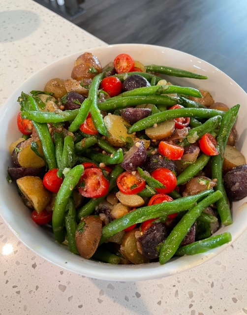 Green bean and potato salad