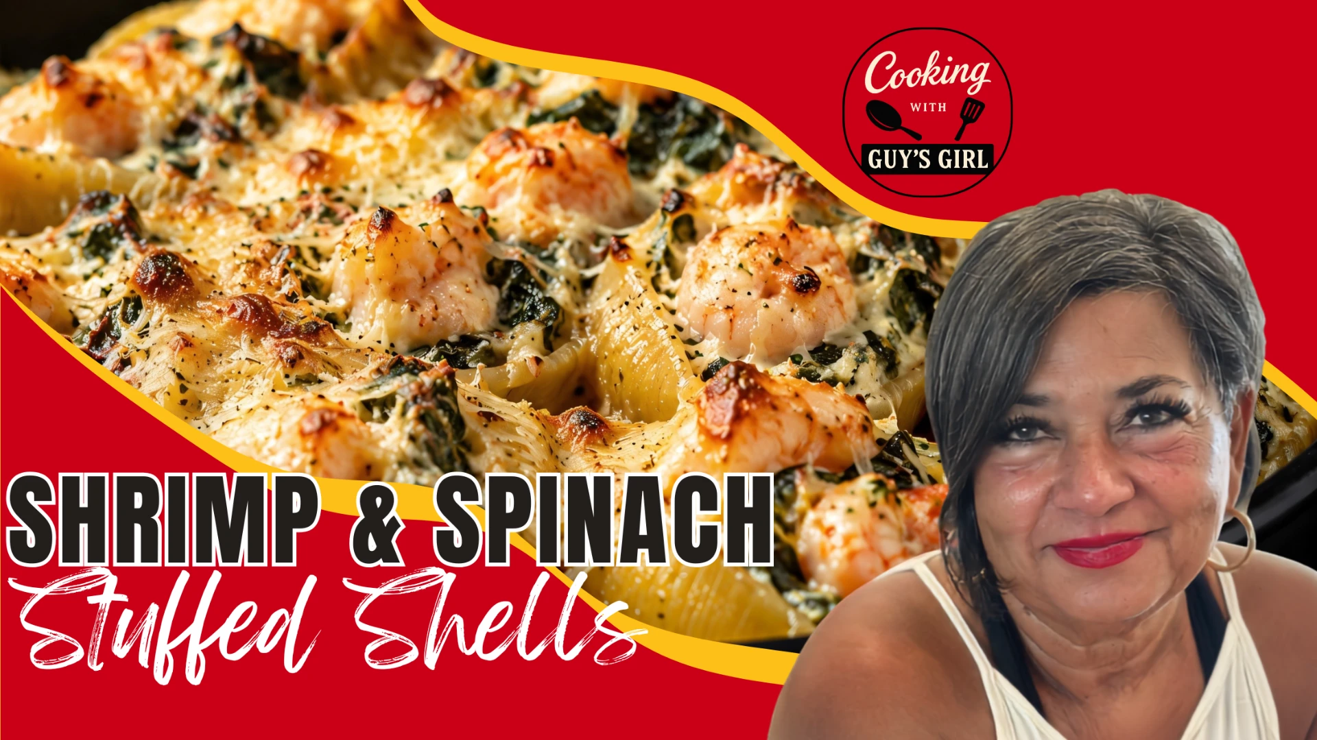 Shrimp and Spinach Stuffed Shells!!