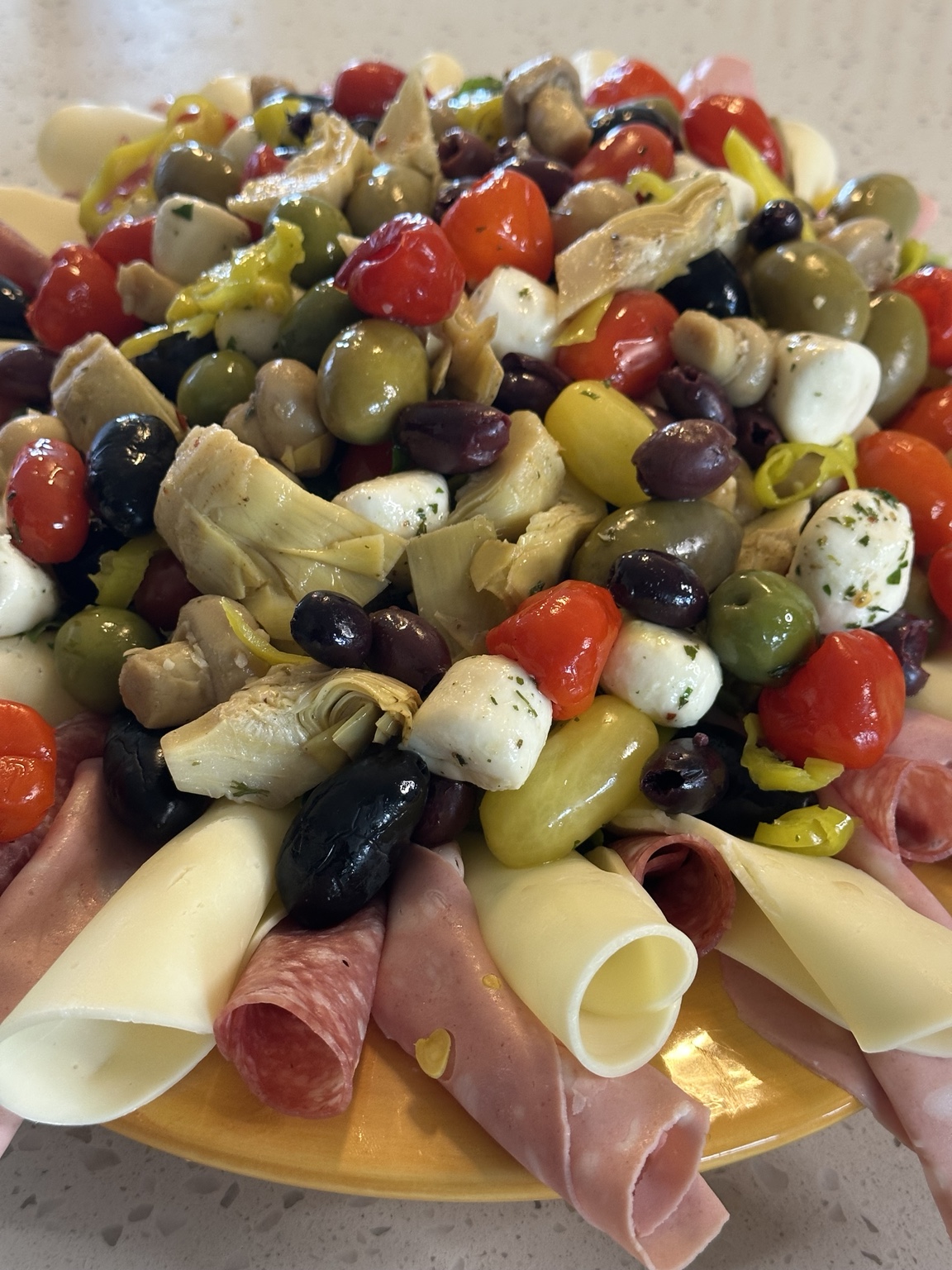 Antipasto platter for an office event